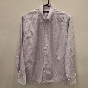 Men’s Dress Shirt - 15.5 - Purple Checkered - Great Condition